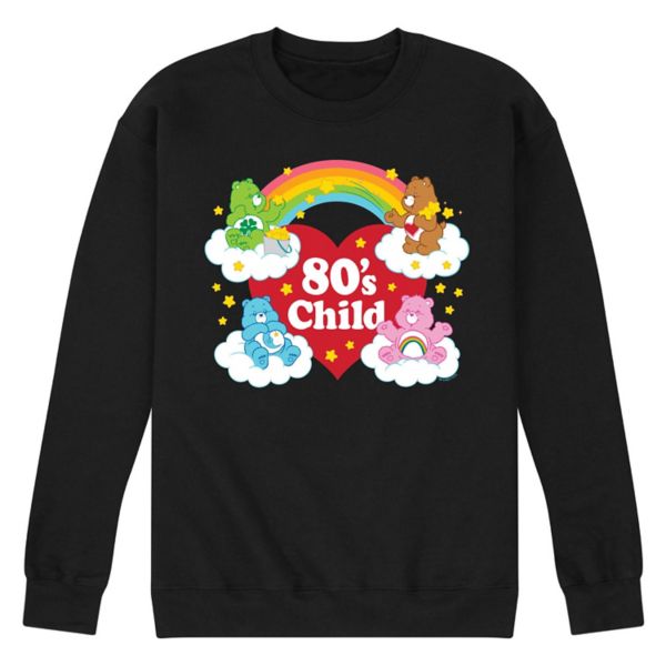 

Мужская детская флисовая толстовка Care Bears 80-х годов Licensed Character, черный