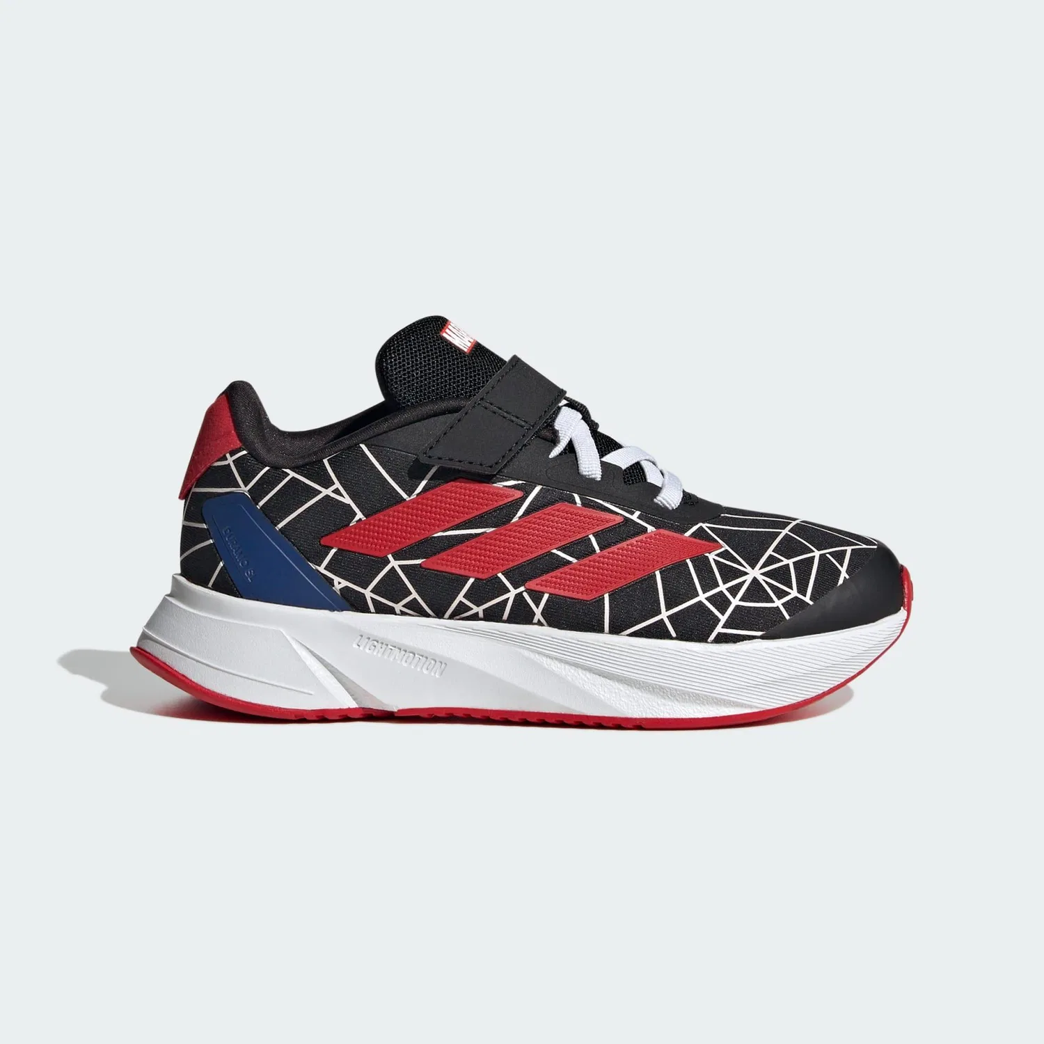Детские кроссовки с принтом Marvel Duramo SL Adidas, Schwarz Rot Weiss — фото 2
