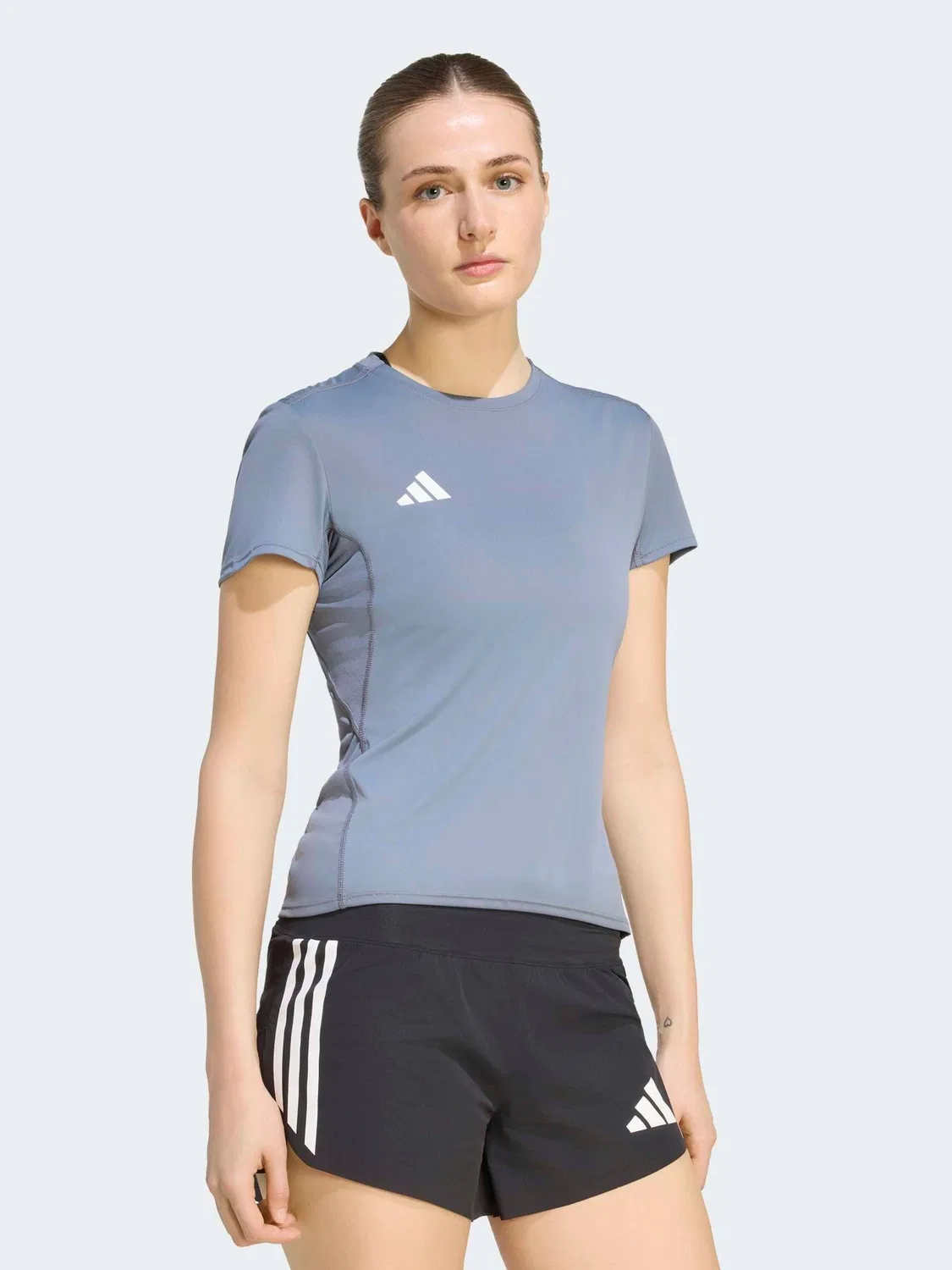 Футболка беговая Adizero Essentials adidas, серый