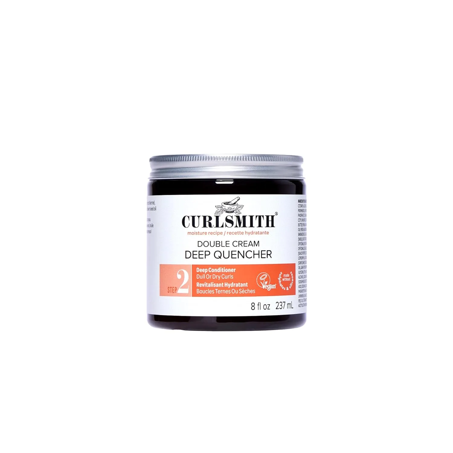Curlsmith Double Cream Deep Quencher - увлажняющая маска для всех типов кудрей, Vegan & Cruelty Free 237 мл (1 шт.)