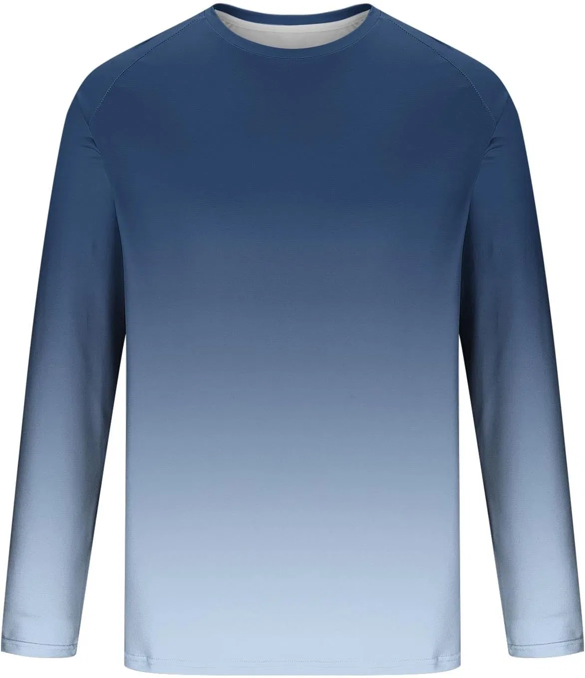 Мужская футболка с длинным рукавом градиент, Regular Fit, Dark Blue — фото 3