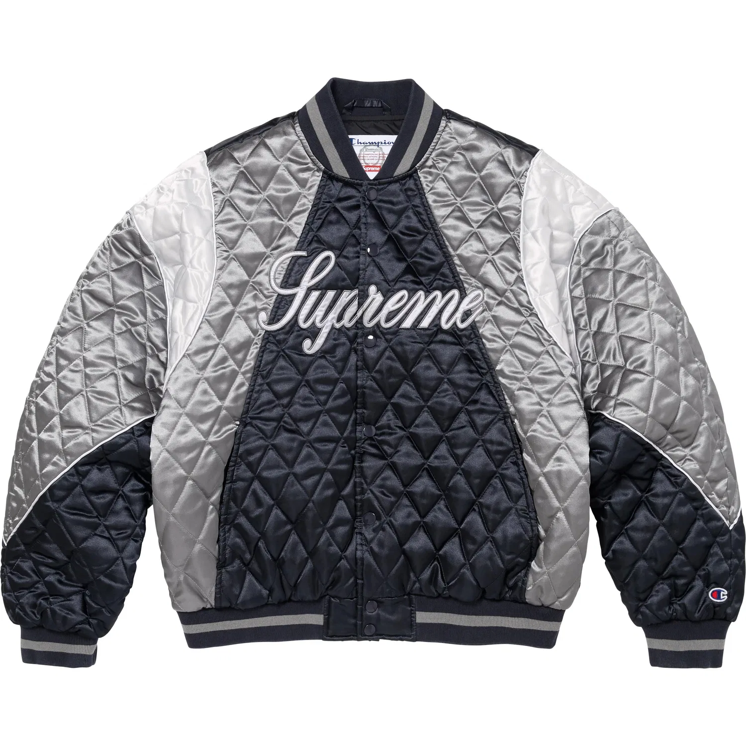 Унисекс бейсбольная куртка Supreme X Champion Collaboration, Navy/Marine