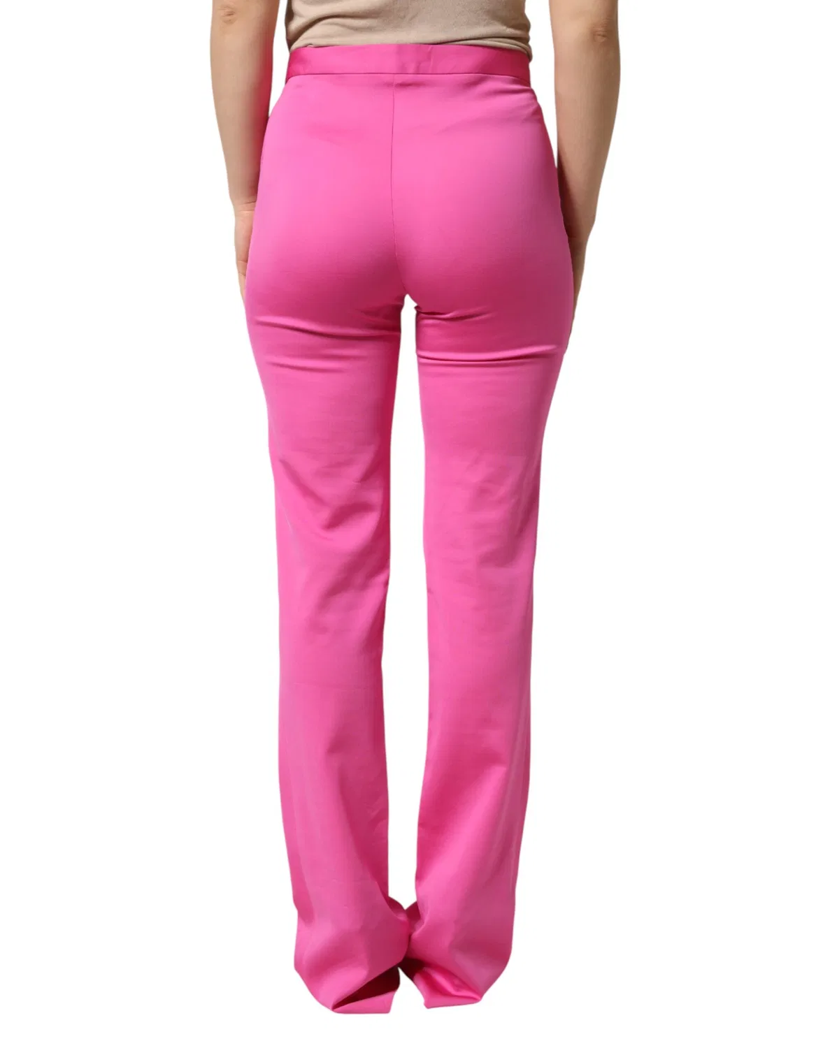 Женские брюки с высокой посадкой Straight Pants Versace, Pink — фото 4