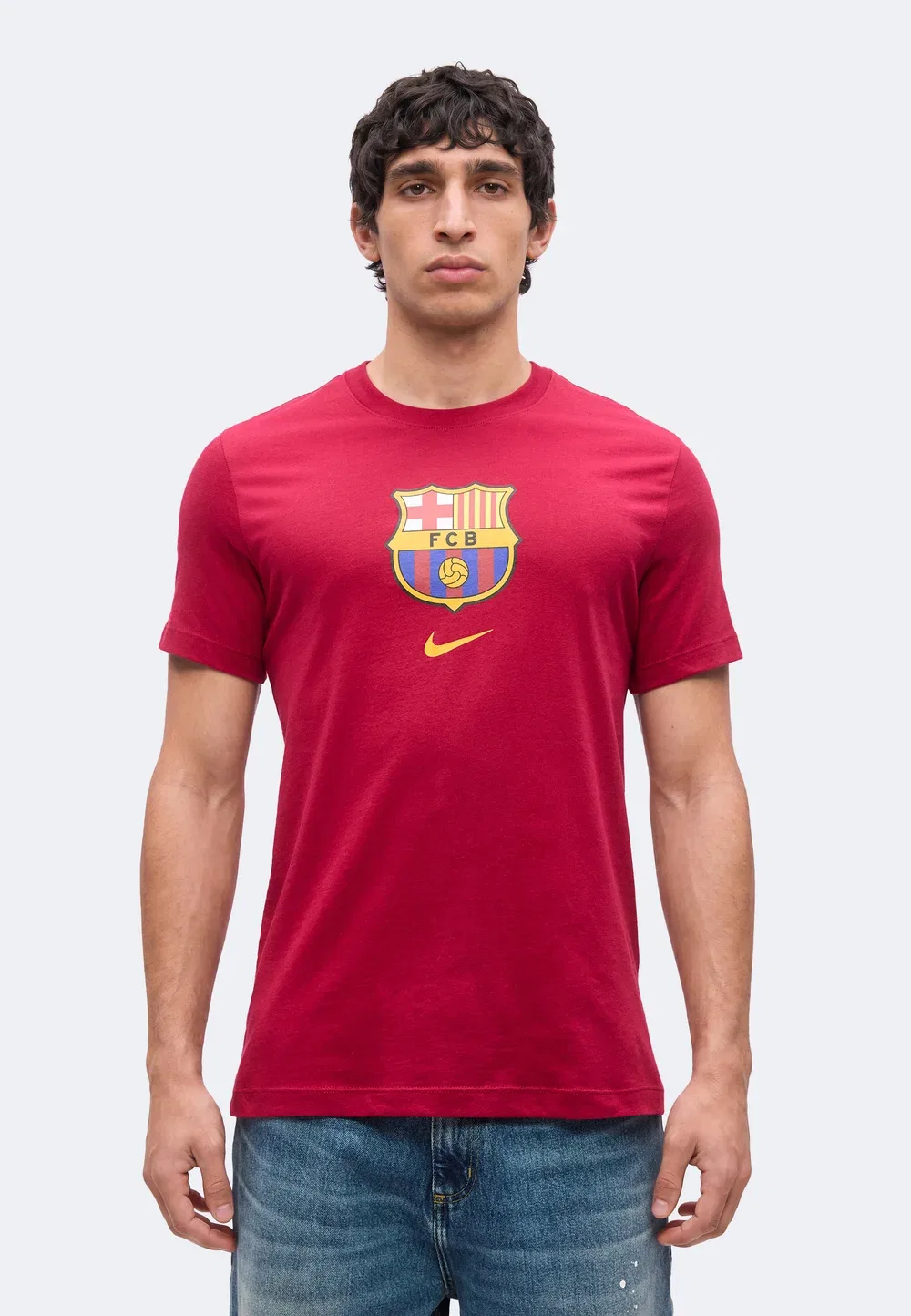 Футболка с эмблемой ФК «Барселона» - клубная одежда Nike Performance, Noble Red