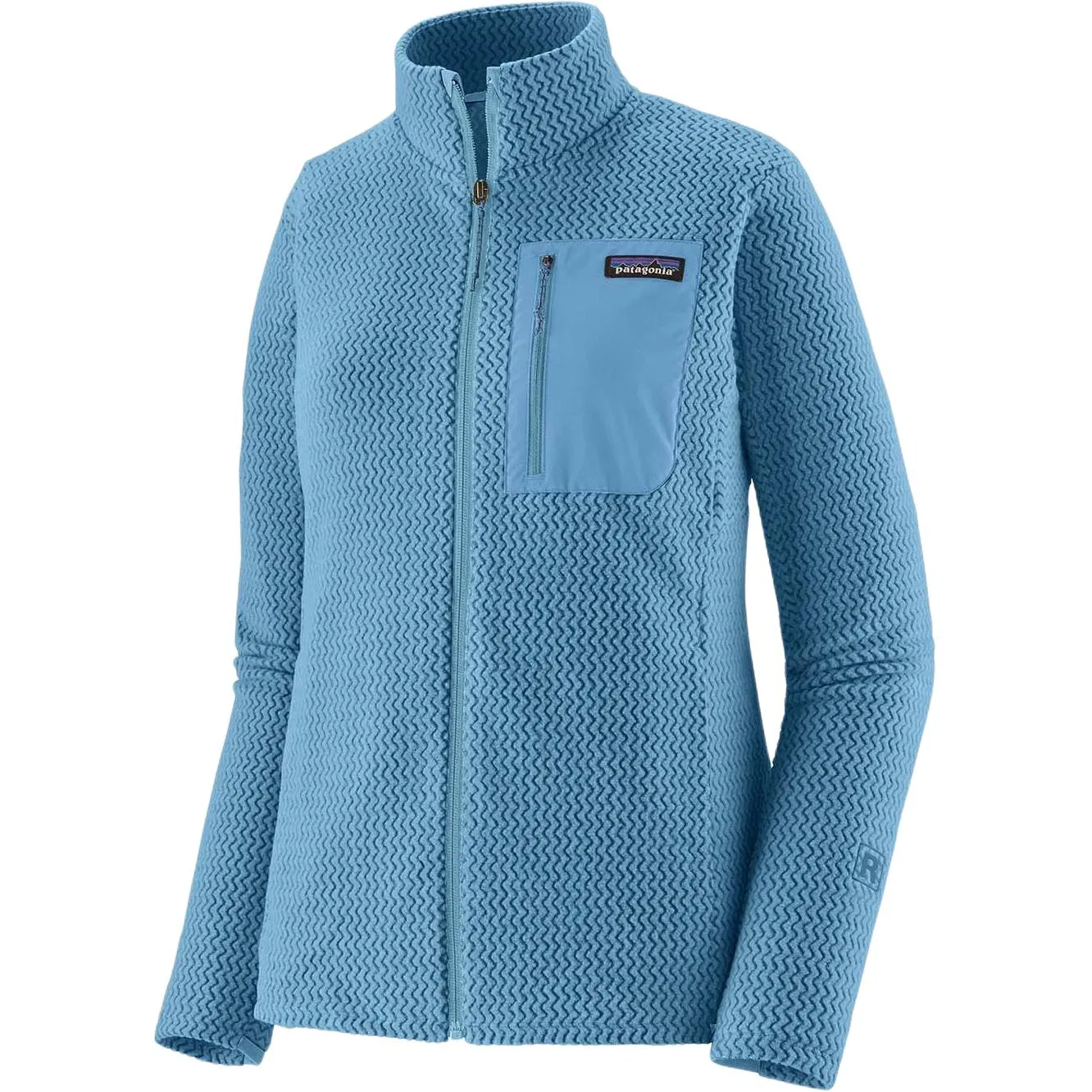 Женское флисовое худи Patagonia R1 Air, Coastal Blue/SHRB