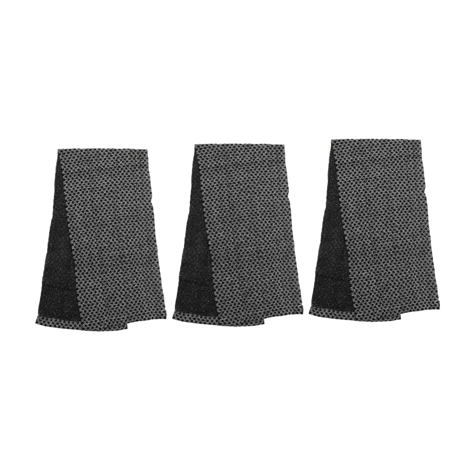 Набор мочалок для тела Homoyoyo, 3 шт, 92x22.5 см, Черный
