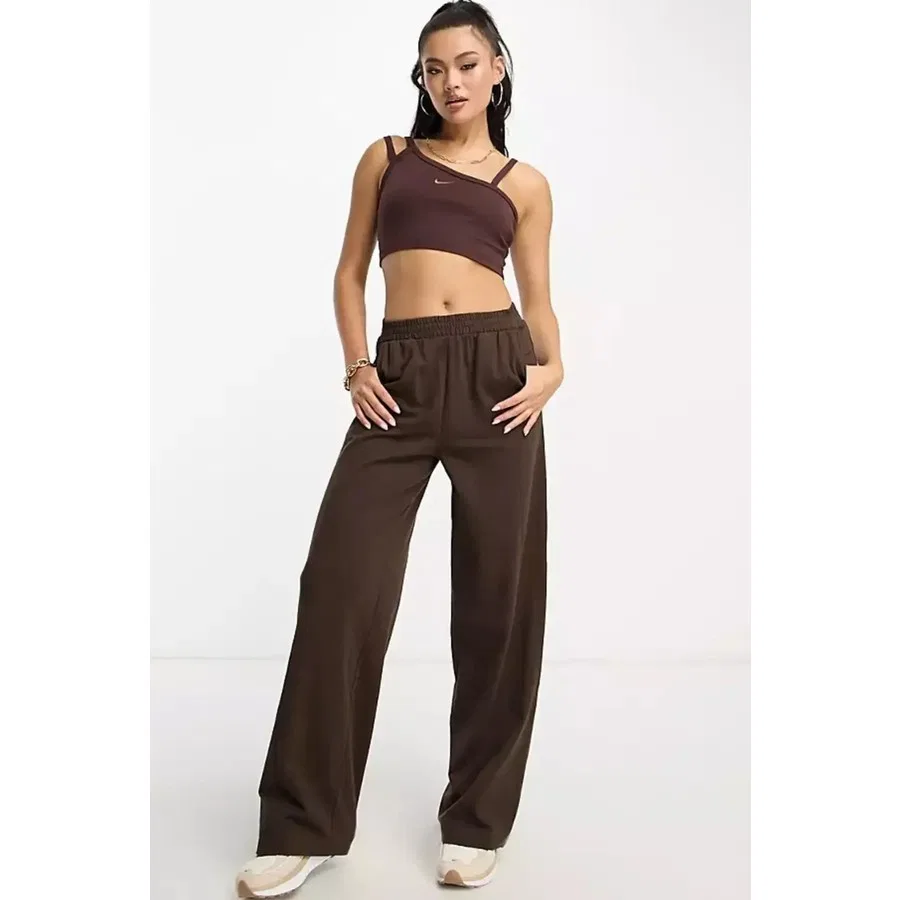 Спортивный топ с кроем кроп Nike Sportswear Everyday Modern, Коричневый — фото 4
