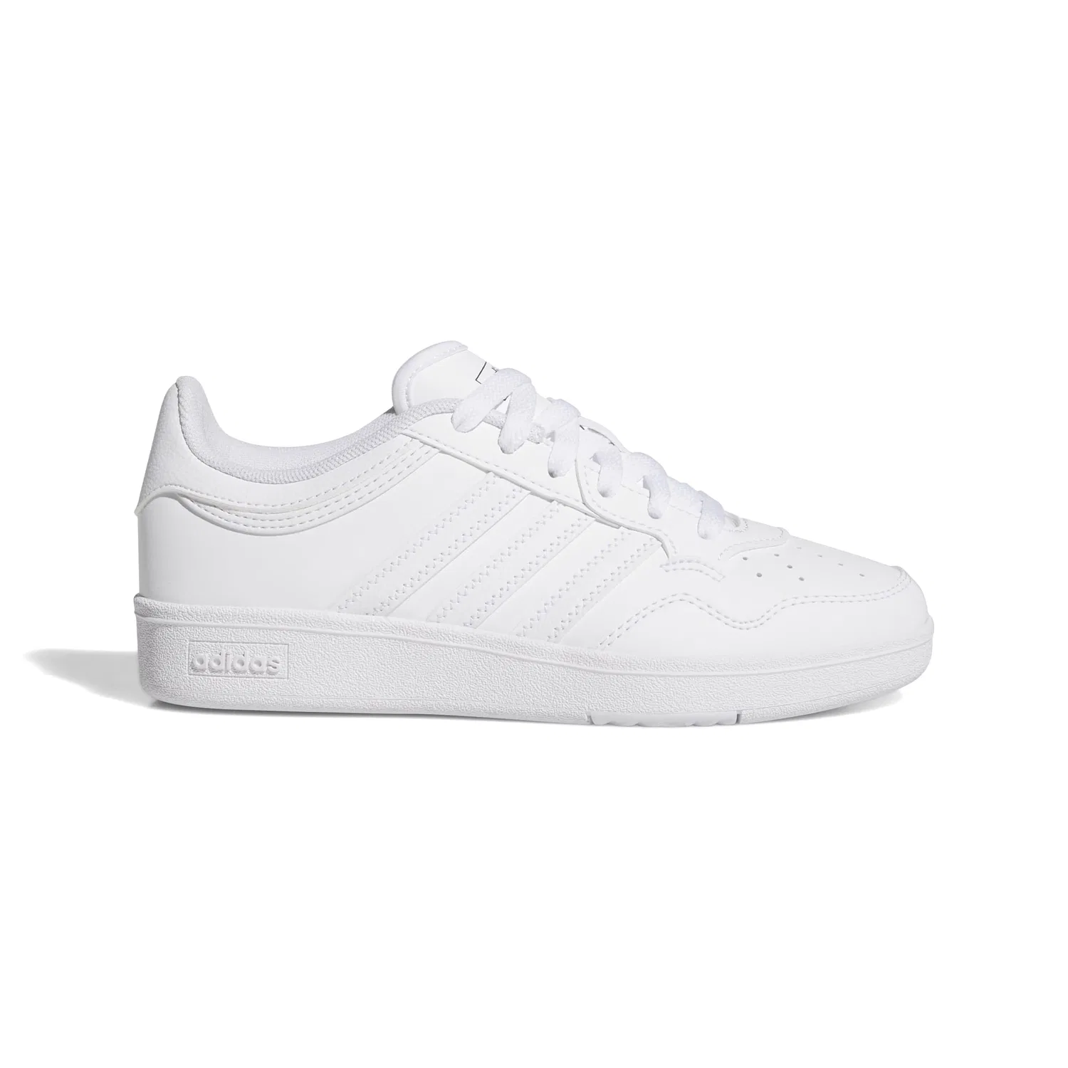 Детские кроссовки для мальчиков на шнуровке Hoops 4.0 Adidas, White — фото 2