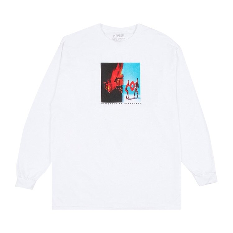 

Футболка Pleasures Repulic Long-Sleeve T-Shirt 'White', белый