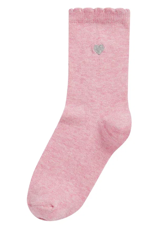 Носки с вышивкой сердечками, модель 7 pack embroidered heart, Next, мультиколор — фото 3