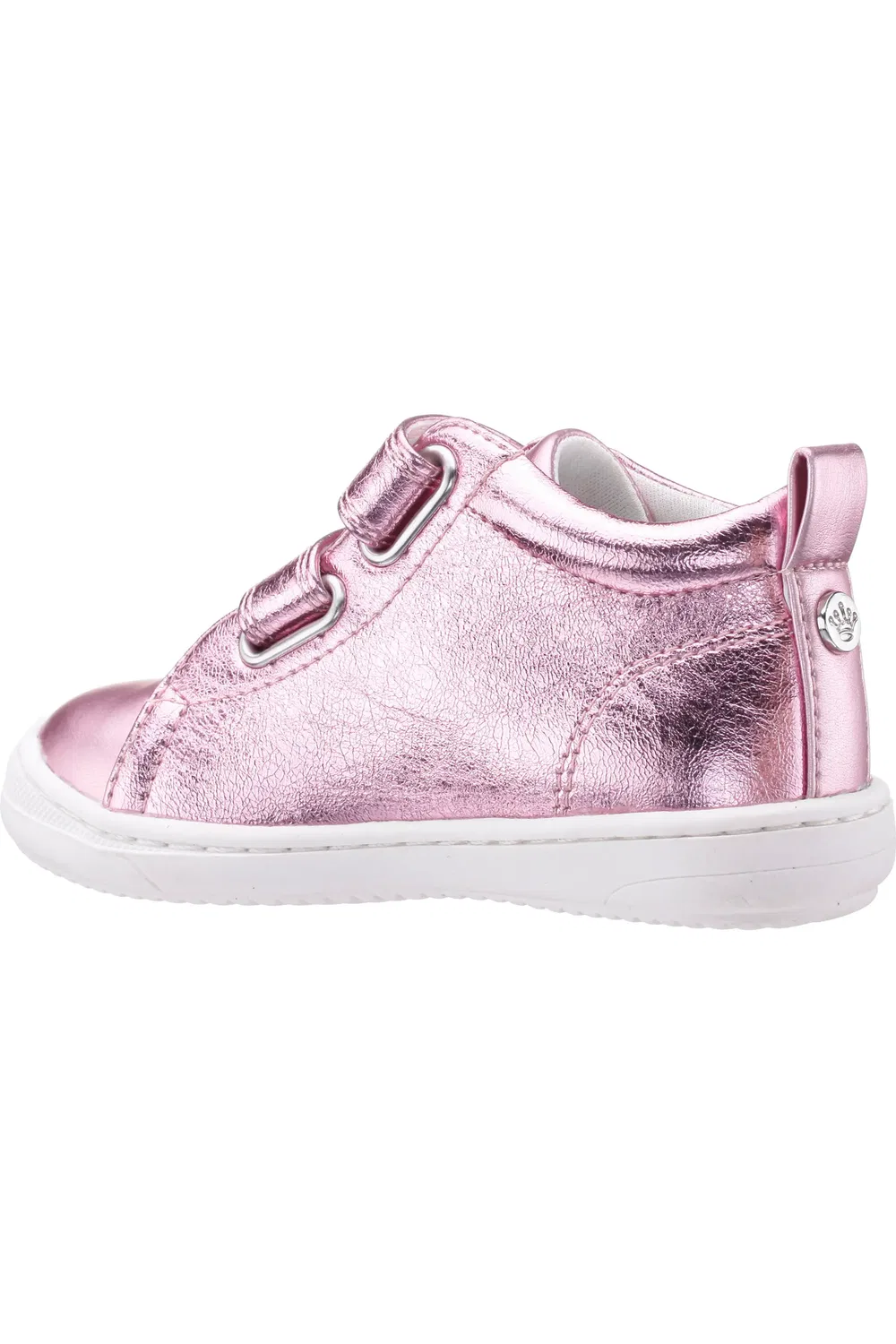 Детские кроссовки с блестками на высокой подошве Glitter High Top Nina, Light Pink Metallic — фото 2