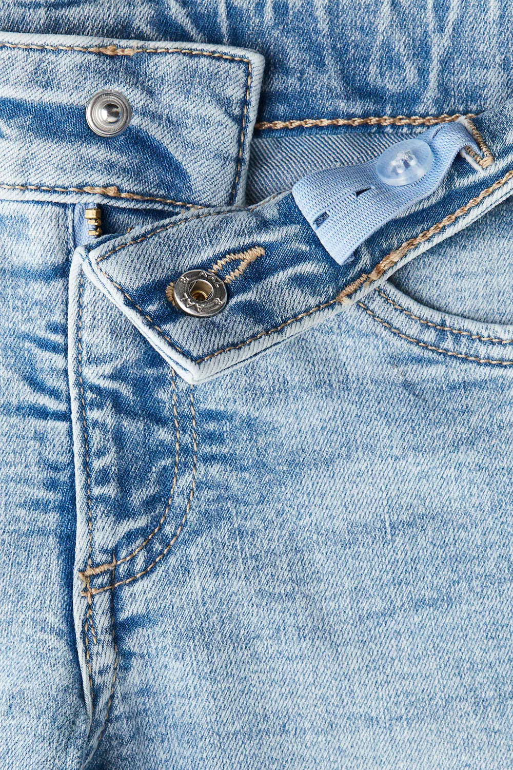 Джинсы с широкими штанинами из суперэластичной ткани H&M, Helles Denimblau — фото 2