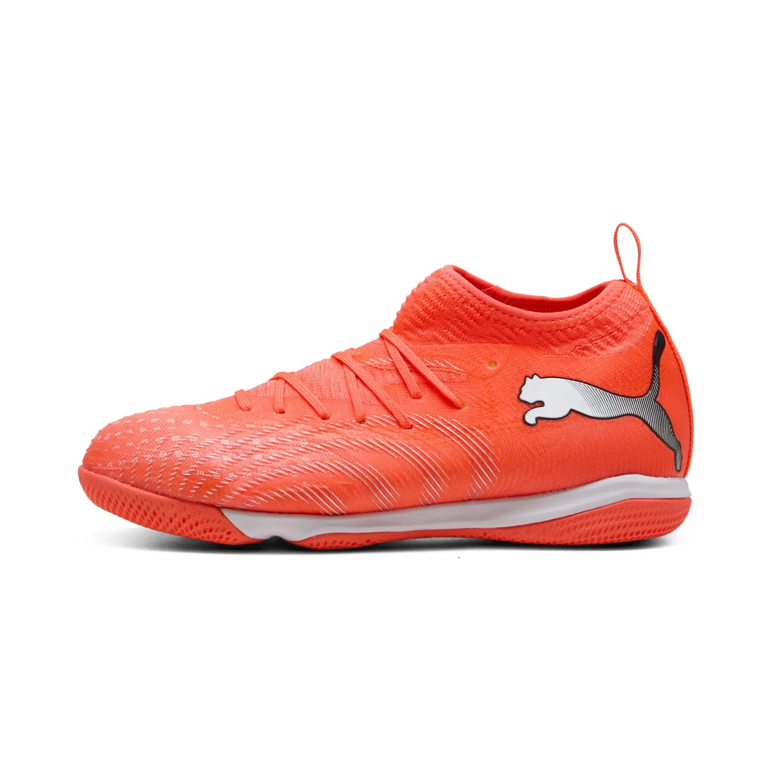 Детские футбольные кроссовки с технологией FUTURE 9 PUMA, Glowing Red/White/Black/Silver — фото 3