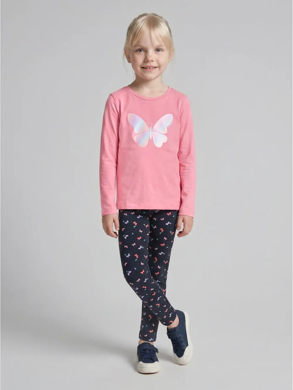Футболка с длинными рукавами (T-shirt langarmshirt mit glitzer) Tom Tailor, Smooth Rose