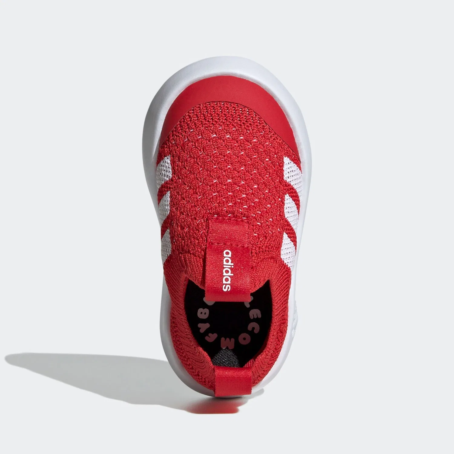 Детские кроссовки-слипоны с технологией Bubblecomfy Adidas Sportswear, Red/White/Black — фото 4