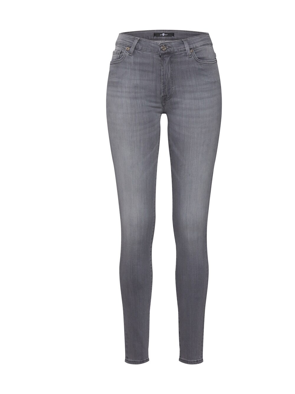 

Узкие джинсы 7 for all mankind HW SKINNY SLIM ILLUSION LUXE BLISS, серый