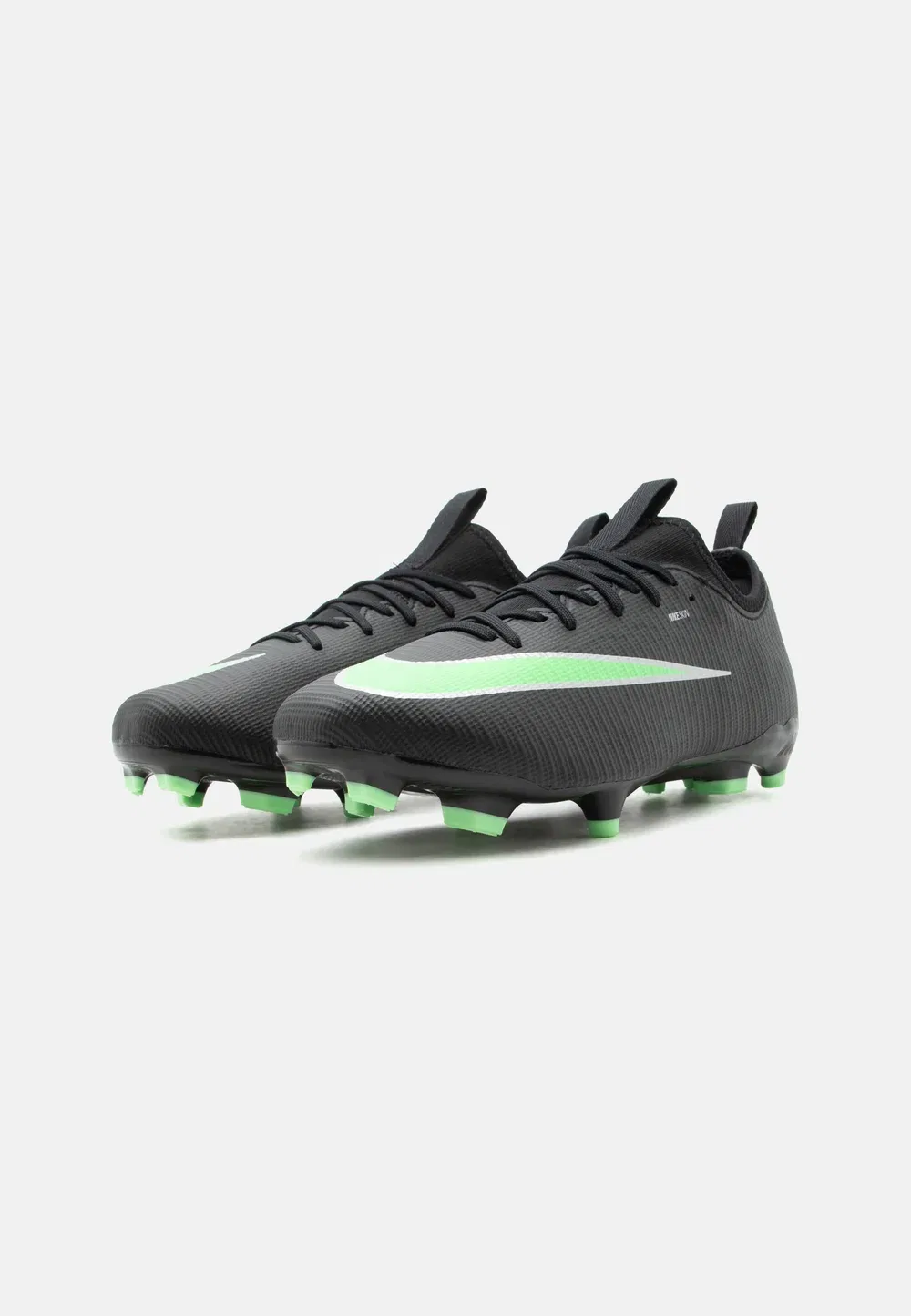 Mercurial Vapor 17 Academy FG/MG унисекс - футбольные бутсы для искусственных газонов Nike Performance, Black/Illusion Green — фото 2