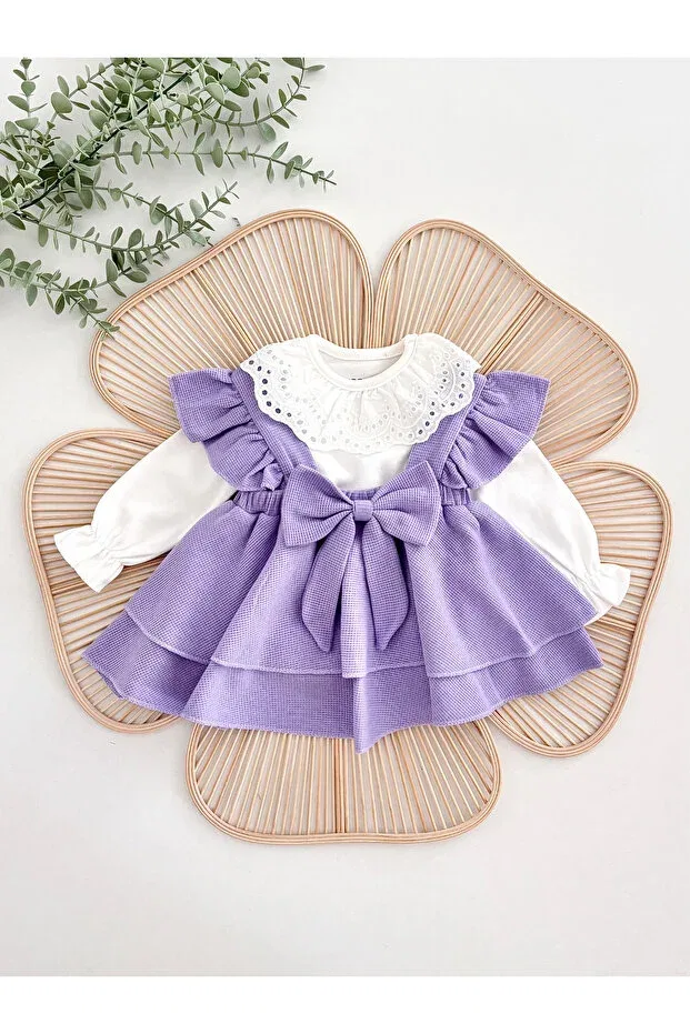 Детское платье-джемпер с длинным рукавом Jammybaby, Purple