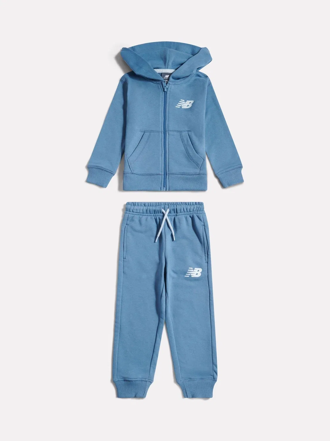 Спортивный костюм New Balance Blue Linear Logo FT, синий