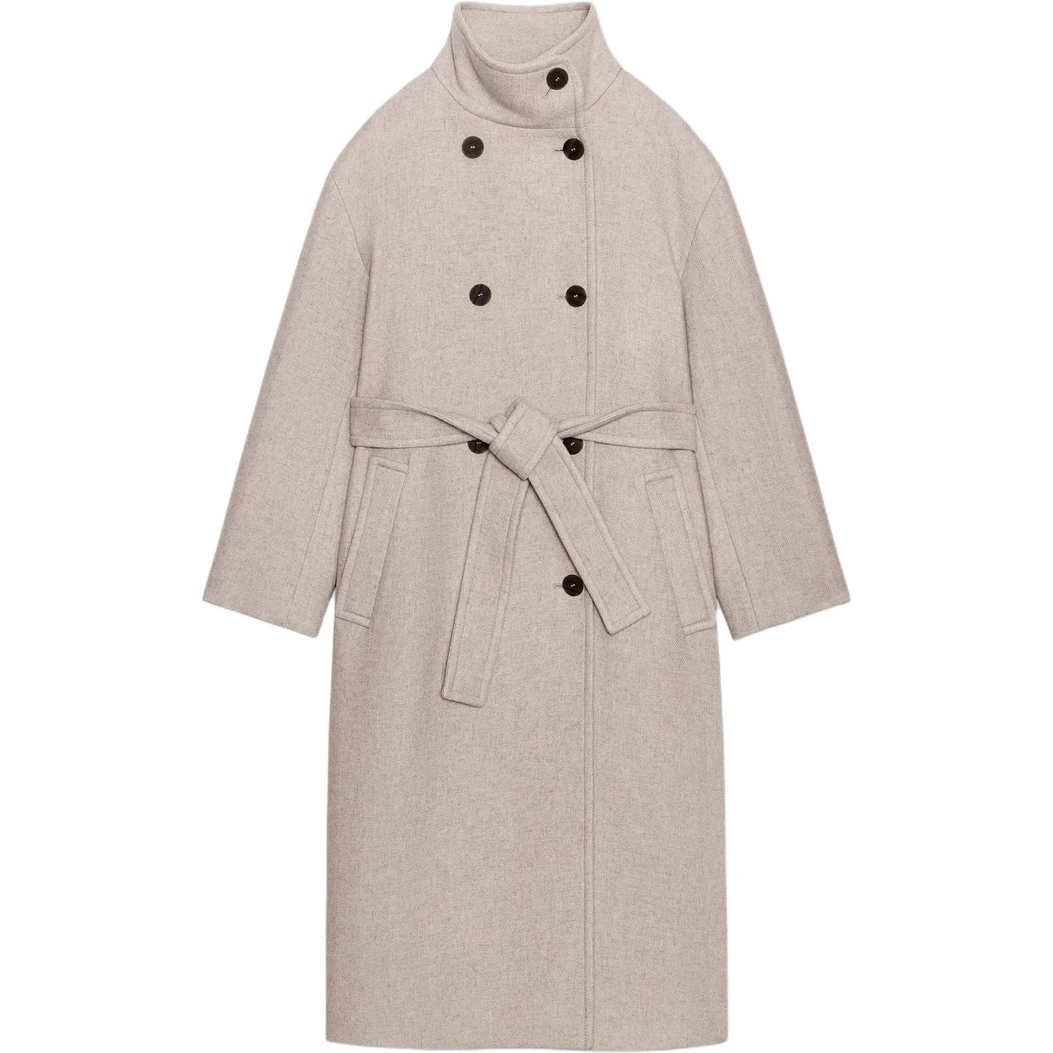 Женское пальто ZW LIMITED EDITION, ZARA, Beige