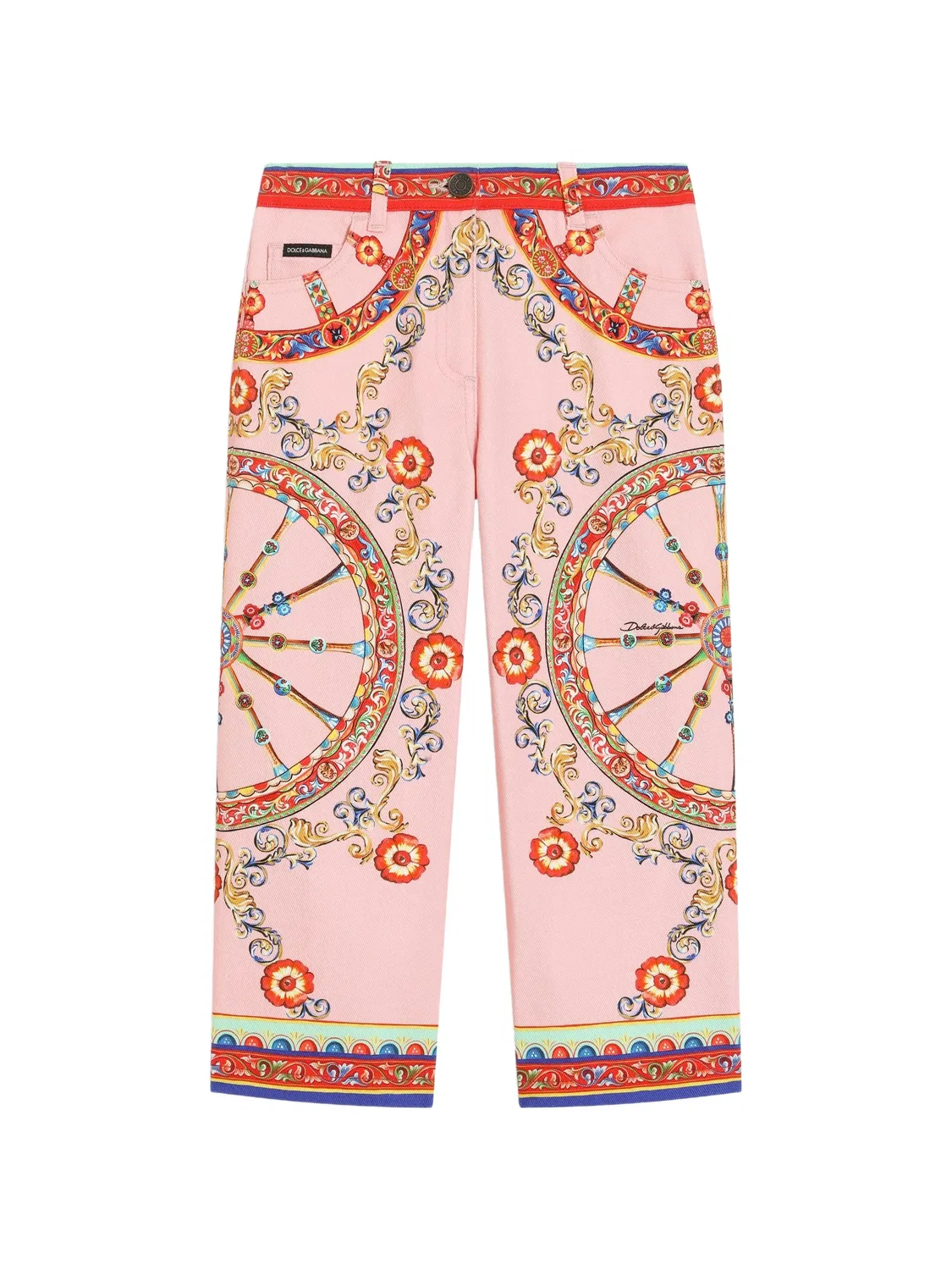 Джинсы Carretto розовые Dolce & Gabbana, розовый