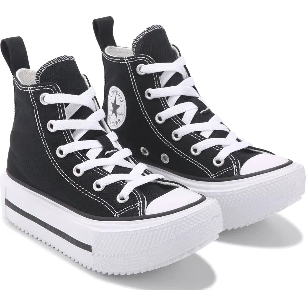 Детские кроссовки Chuck Taylor All Star Double Stack на платформе Converse, Black