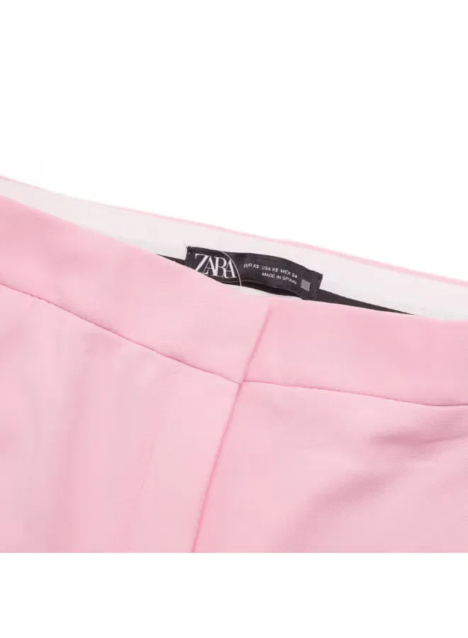 Брюки деловые классические Zara, розовый — фото 4