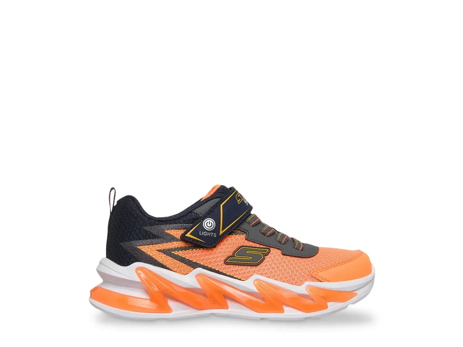 Кроссовки со светодиодной подсветкой Light-Surge Skechers, оранжевый/синий — фото 4