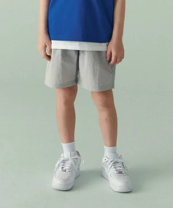 Шорты нейлоновые утягивающие, Musinsa Standard Kids, пепельно-серый