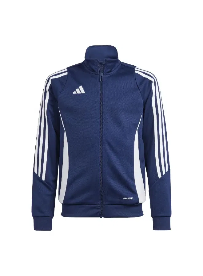 Куртка тренировочная с длинным рукавом Tiro 24 Adidas, темно-синий