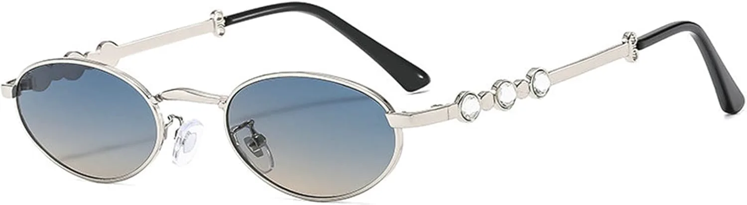 

Солнцезащитные очки Willochra Retro Oval Diamond для женщин и мужчин. Модные солнцезащитные очки со стразами. Классические очки с защитой от УФ-излучения UV400, C6