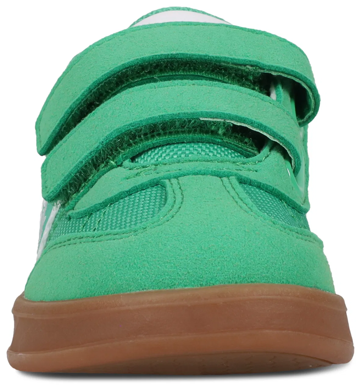 Кроссовки для девочек Heritage Court III T-Toe Ez Polo, цвет Medium Green/White/White — фото 2