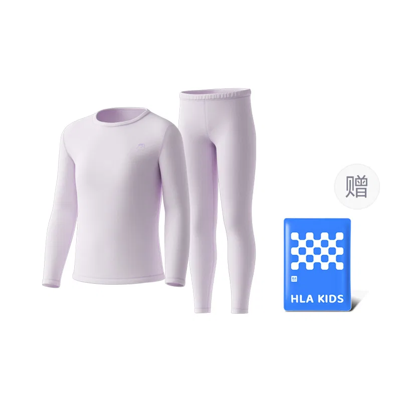 Детский комплект нижнего белья с круглым вырезом, модель Light Purple 6007, HLA, Light Purple 6007