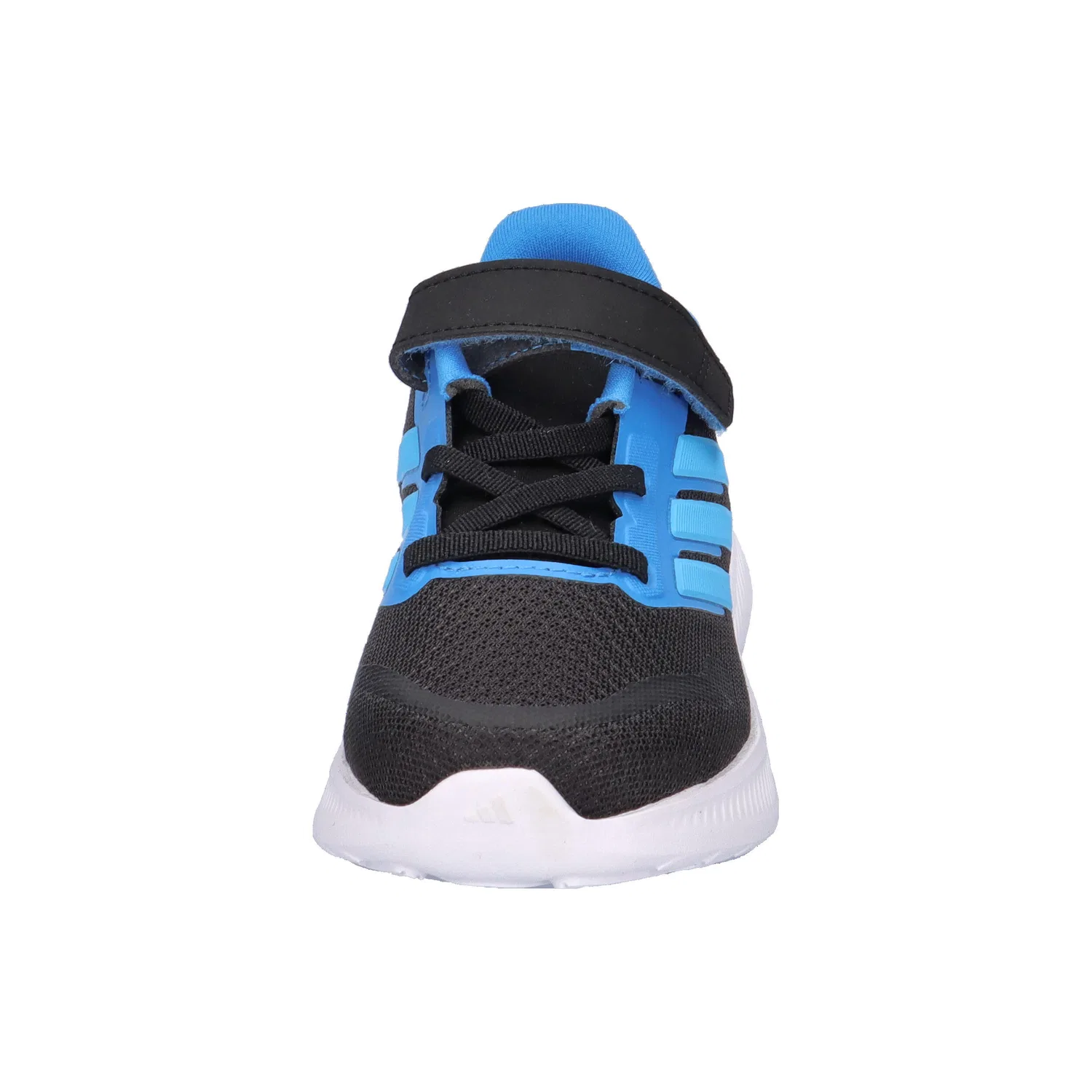 Детские беговые кроссовки с технологией Cloudfoam Runfalcon 5 Adidas, Schwarz Konigsblau Pastellblau — фото 3