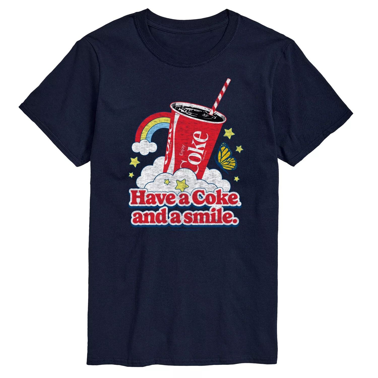 

Мужская футболка Coca-Cola с рисунком Coke And A Smile Licensed Character