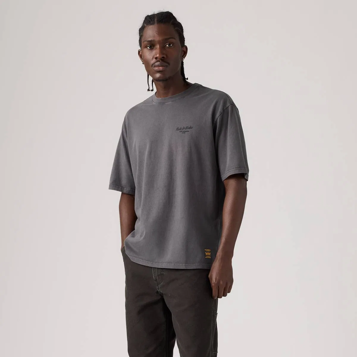 Футболка с графическим принтом для рабочей одежды Levi's, Levis Full Service Periscope - Grey — фото 3