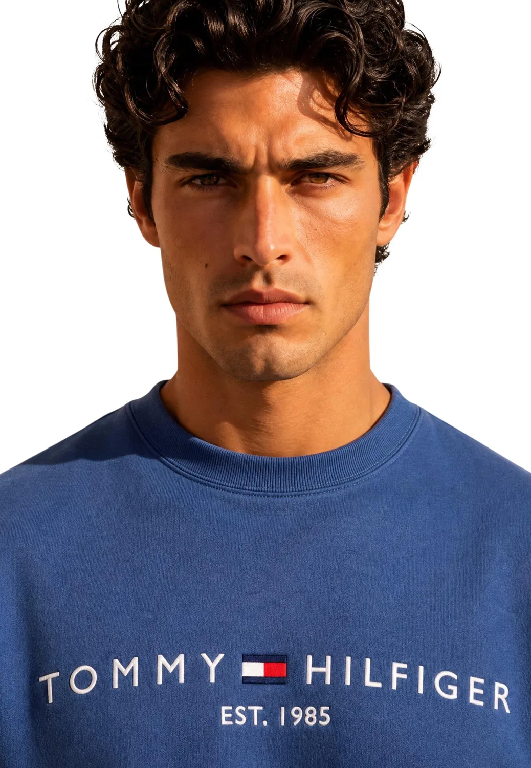 Мужской свитшот с круглым вырезом Tommy Hilfiger, Blue — фото 2