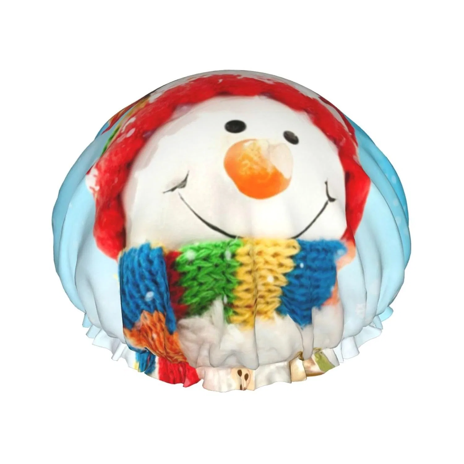 Шапочка для душа Ice Santa Claus Print, Oudrspo, 1 шт, 27 см, Черный
