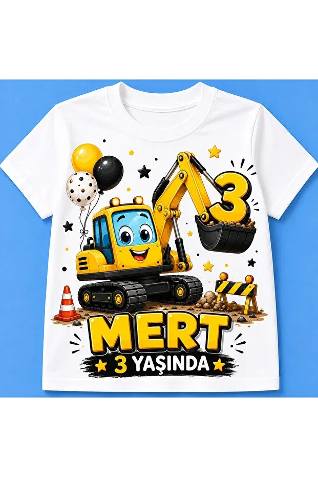 Детская футболка с принтом для мальчиков Spoon Themed Birthday Name-Customized Personalized Minihouse, 3
