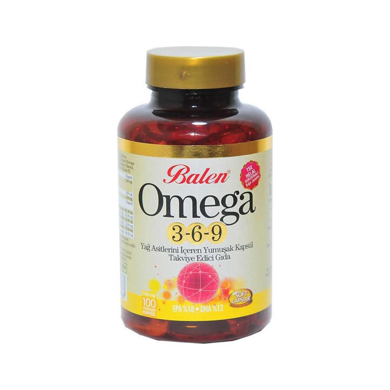 

Рыбий жир Balen Omega 3-6-9, 100 капсул, 1585 мг