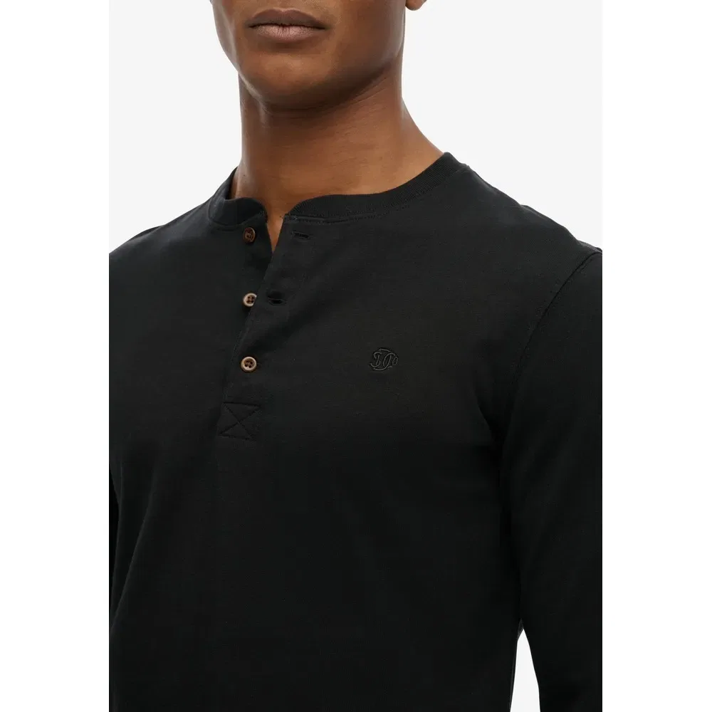 Футболка с длинным рукавом Classic Essential Grandad Superdry, черный — фото 4