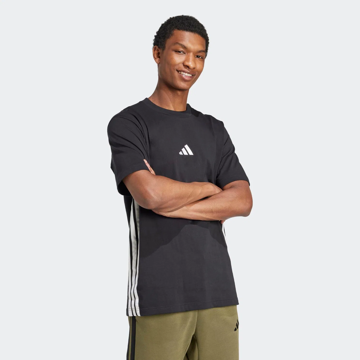 Мужская футболка Adidas, Schwarz — фото 2