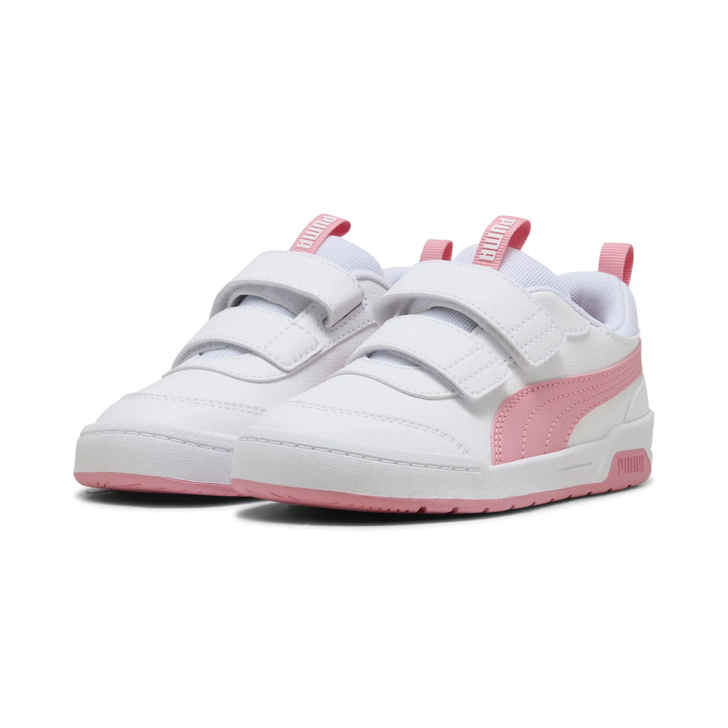 Детские кроссовки с липучкой Multiflex 2 Puma, Weiss Rosa