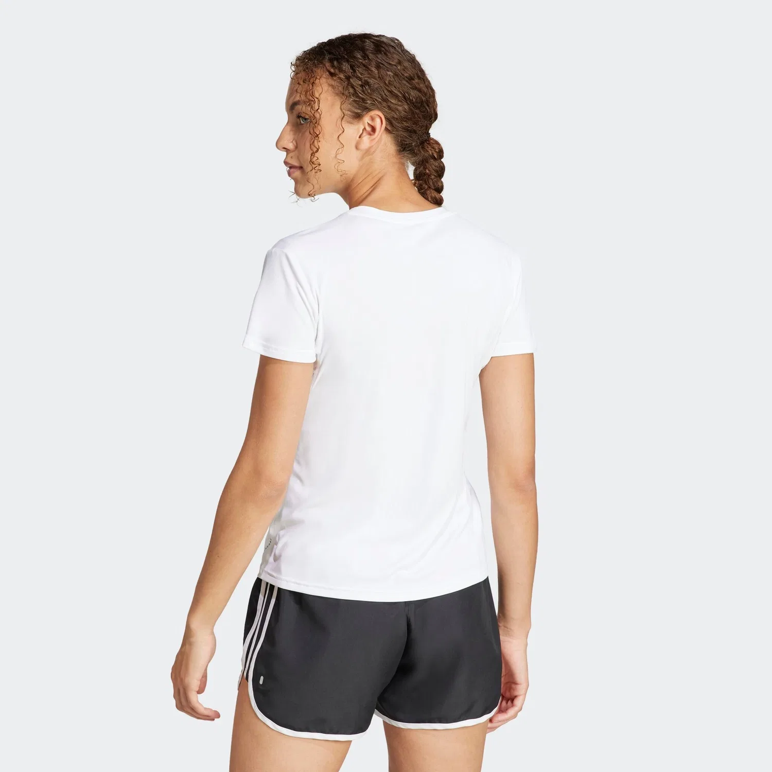 Женская беговая футболка ADIZERO E TEE Adidas Performance, White — фото 3