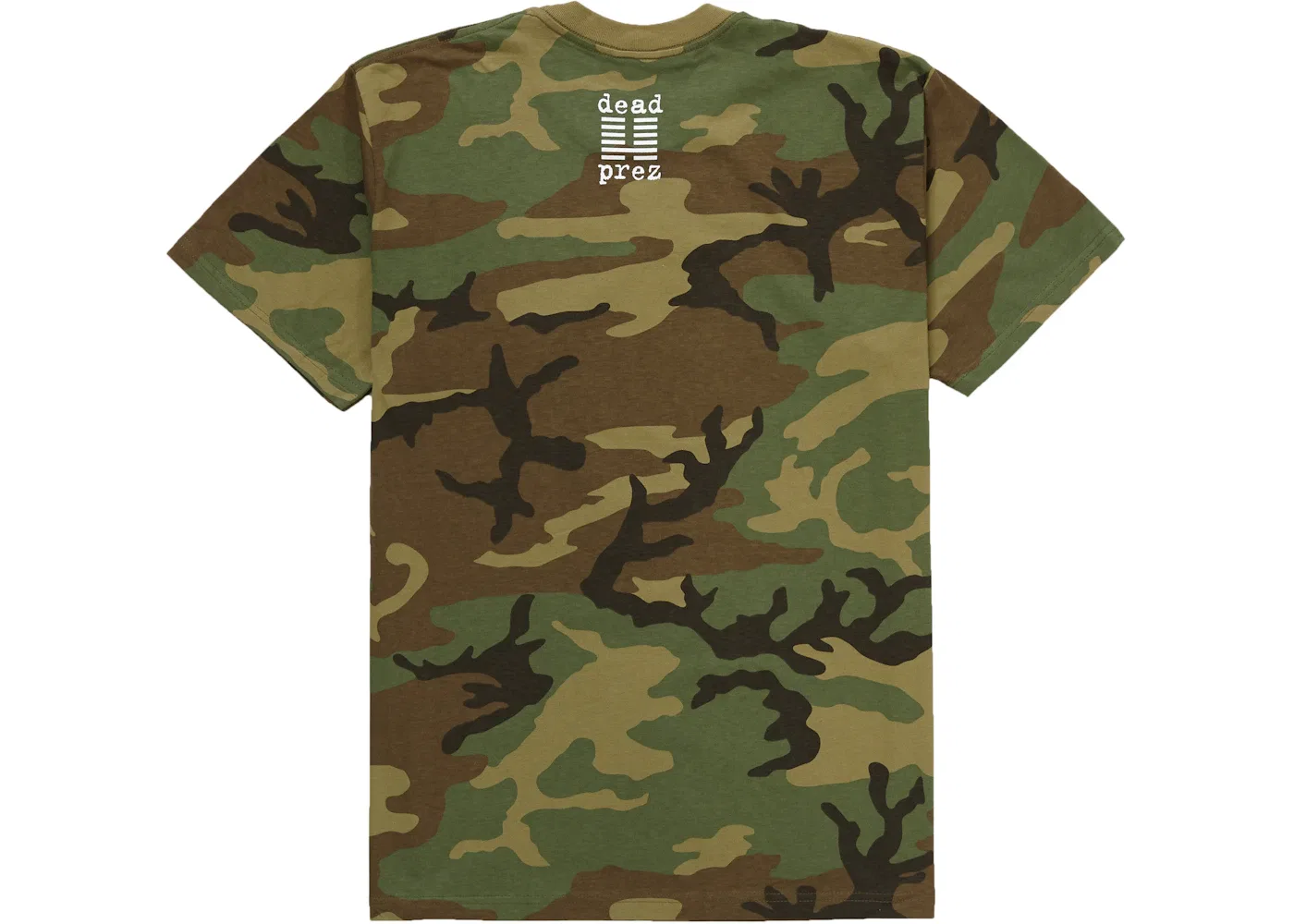 Мужская футболка с принтом dead prez RBG Supreme, цвет Woodland Camo — фото 2