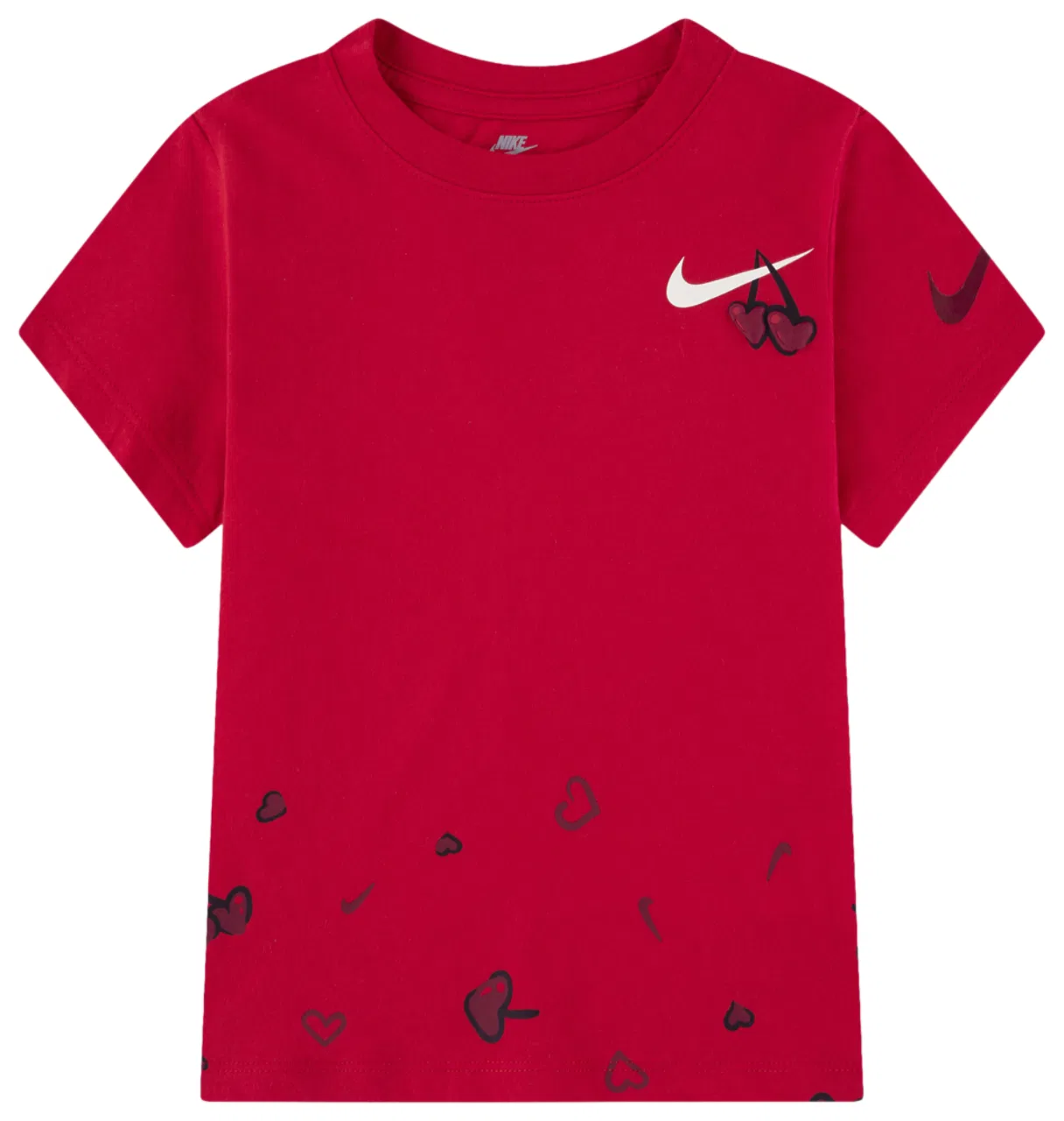 Футболка для девочек Cherry Ringlet Nike, красный/белый
