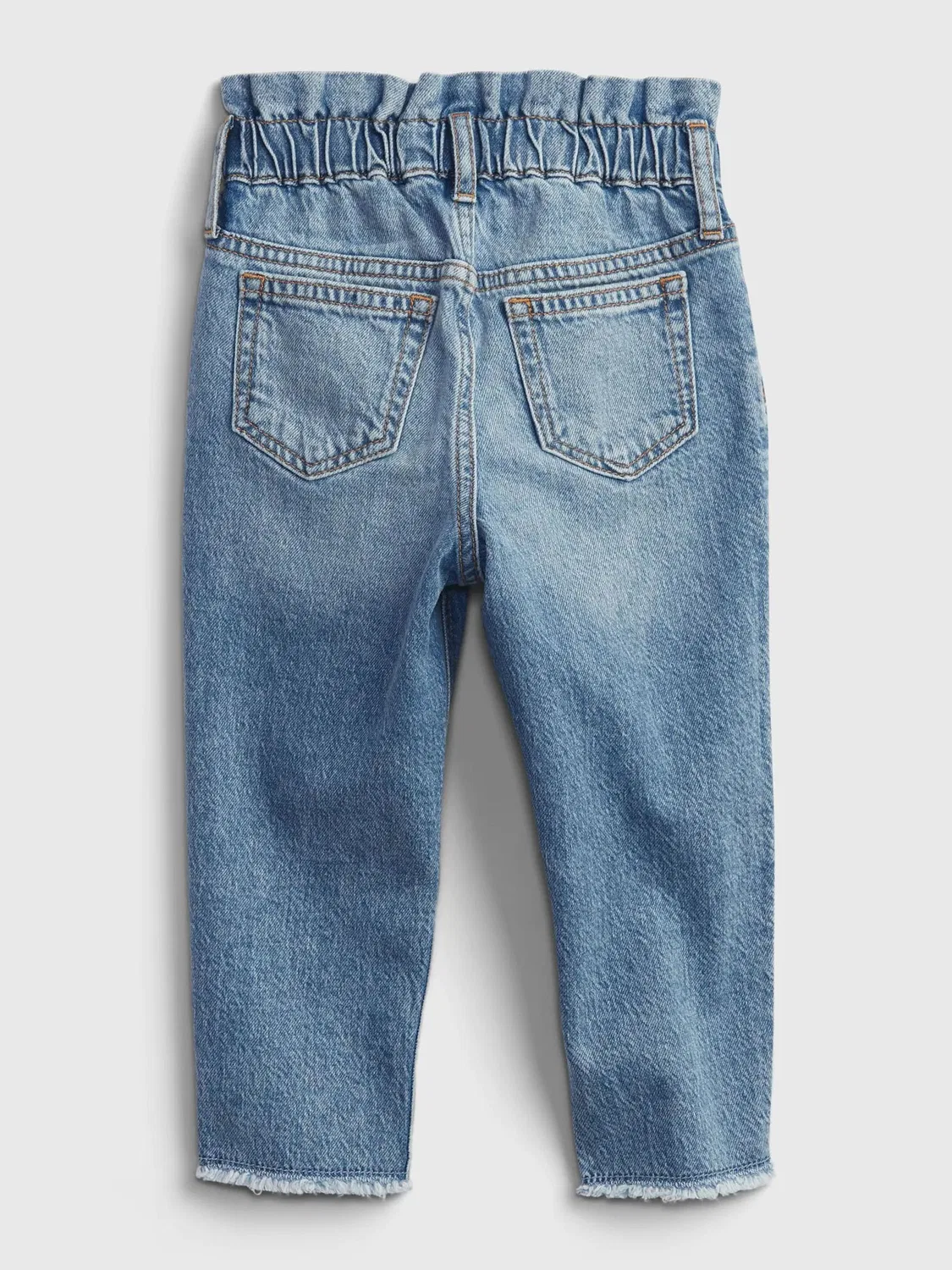 Джинсы для мальчиков, stretch, Mom Jeans Gap, синие — фото 4
