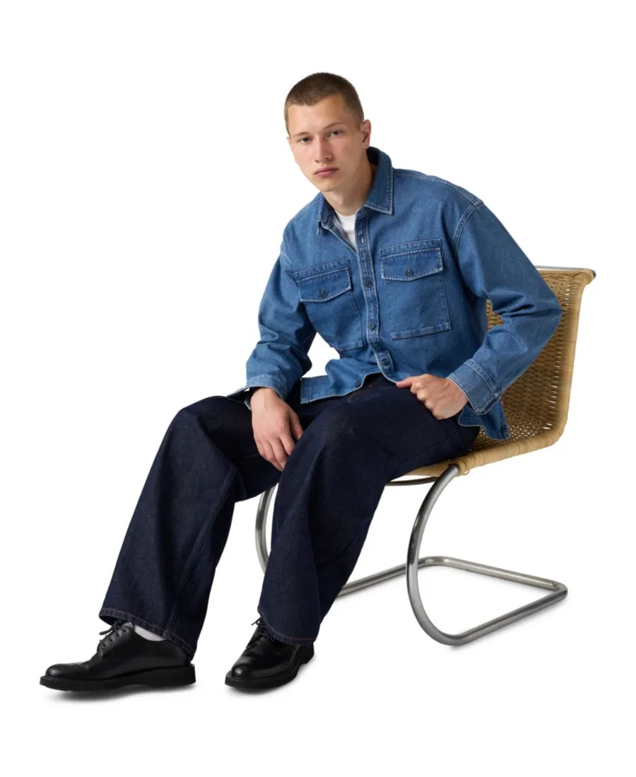 Рубашка свободного кроя с длинным рукавом Waller Levi's, Indigo — фото 2