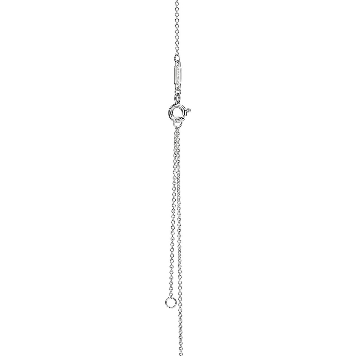 Подвеска Tiffany & Co. Return to Tiffany Blue Double Heart Tag, серебро/бриллиант — фото 4
