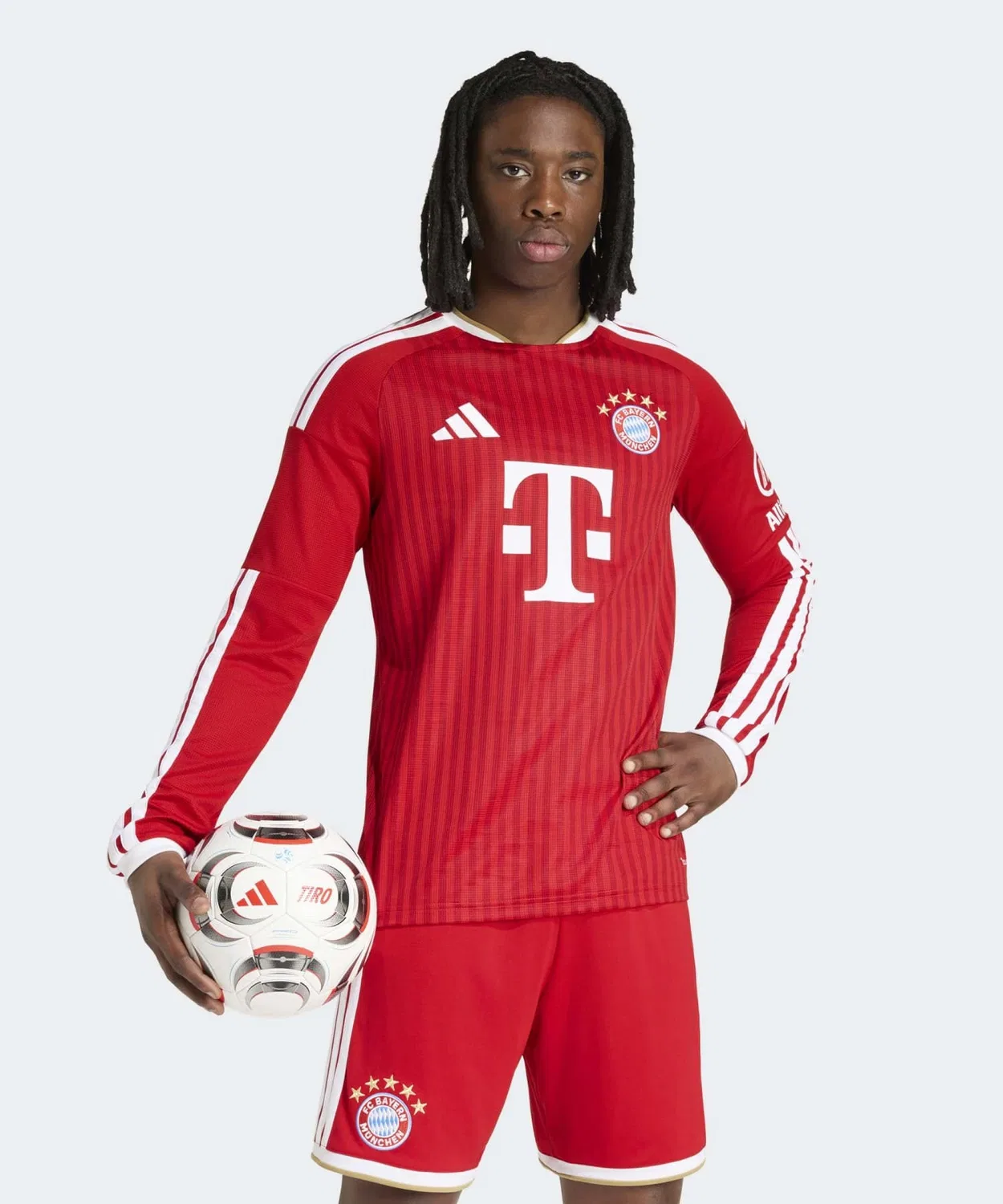 Мужская футболка с длинным рукавомFC Bayern 26/27 Home Jersey Adidas, Red